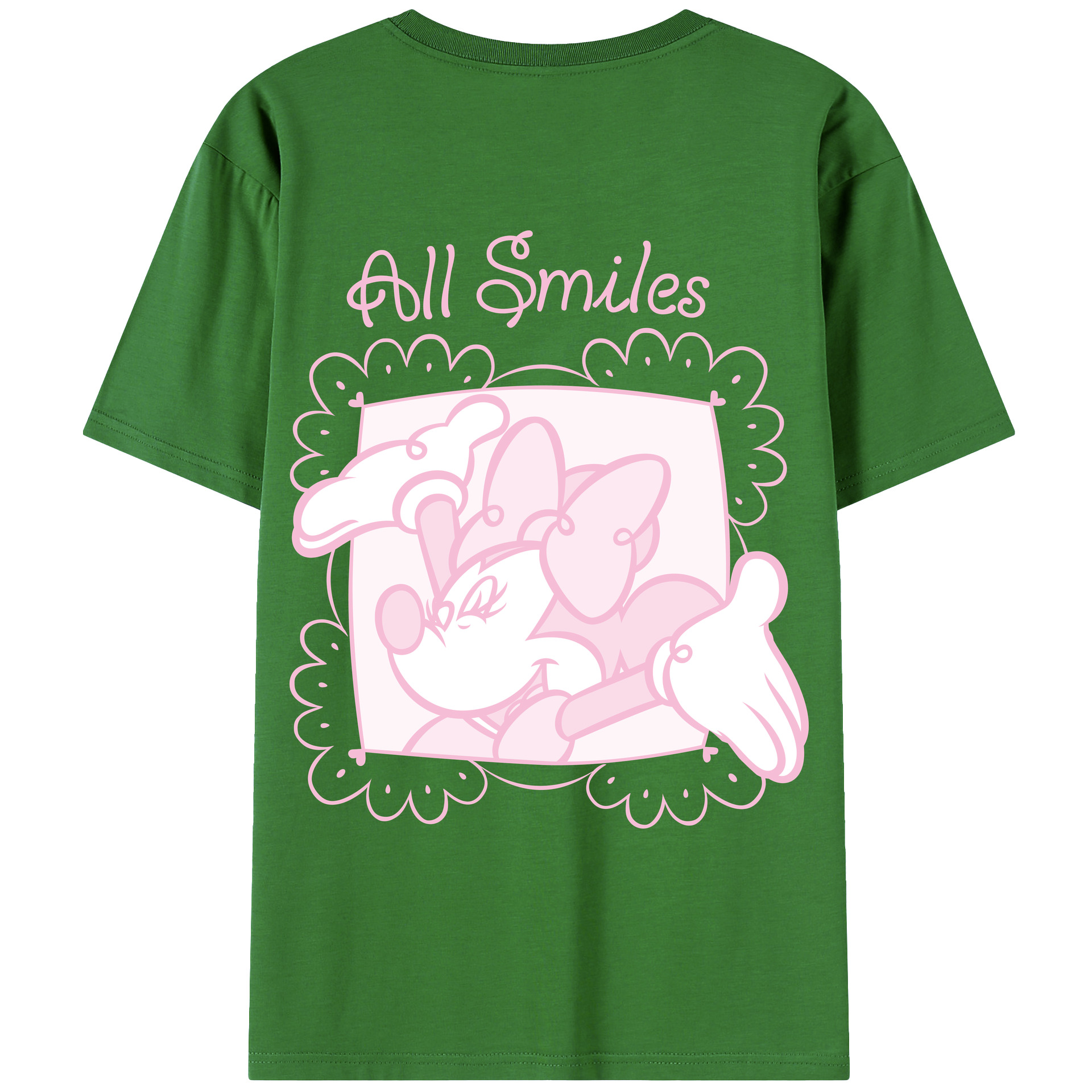 （画像用） ミッキーマウス Mickey Mouse レディース半袖Tシャツ(バックプリント)
